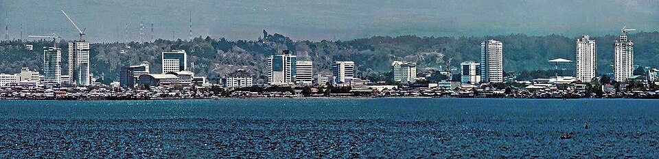 Davao City skyline viewed from Samal Island